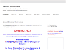 Tablet Screenshot of newark-electricians.com